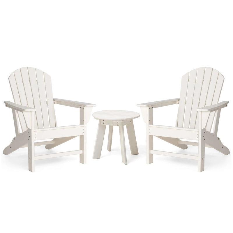 Glitzhome Elm Plus 20-36D Tables d'appoint Adirondack en PEHD pour Patio Extérieur