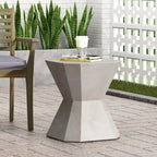 Table d'appoint compacte et moderne du milieu du siècle pour l'intérieur et l'extérieur