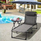 Chaise longue inclinable, Transat portable, Lit de camp pliant