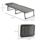 Chaise longue inclinable, Transat portable, Lit de camp pliant