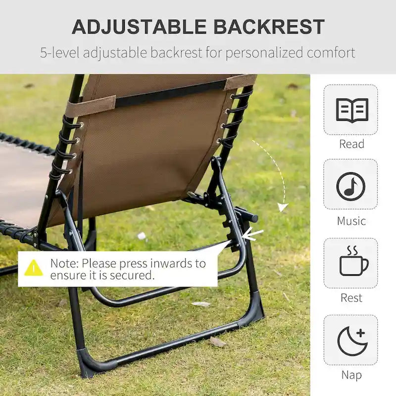 Chaise longue inclinable, Transat portable, Lit de camp pliant