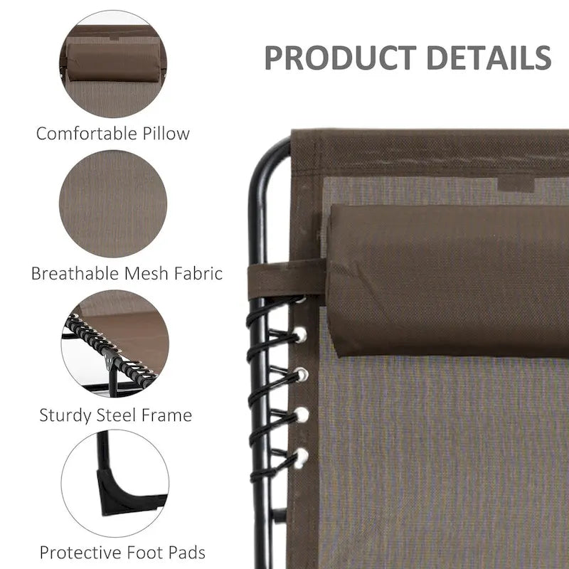 Chaise longue inclinable, Transat portable, Lit de camp pliant