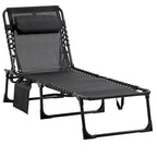 Chaise longue inclinable, Transat portable, Lit de camp pliant