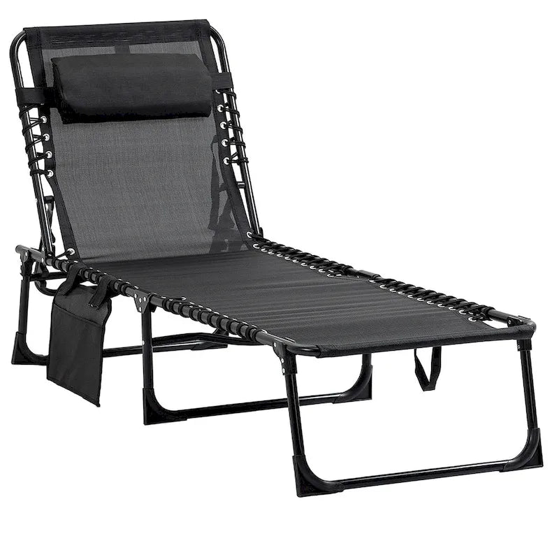 Chaise longue inclinable, Transat portable, Lit de camp pliant