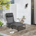 Chaise longue inclinable, Transat portable, Lit de camp pliant