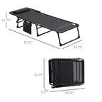 Chaise longue inclinable, Transat portable, Lit de camp pliant