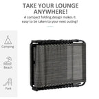 Chaise longue inclinable, Transat portable, Lit de camp pliant