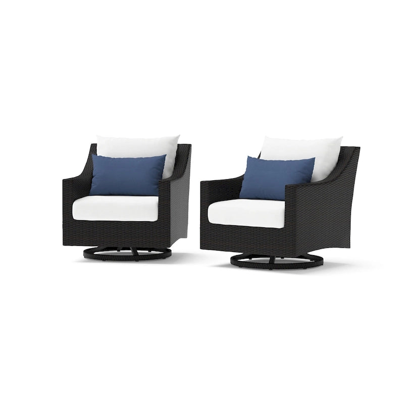Fauteuils de jardin pivotants Deco Sunbrella, lot de 2 - 30 po L x 33 po P x 32 po H