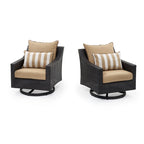 Fauteuils de jardin pivotants Deco Sunbrella, lot de 2 - 30 po L x 33 po P x 32 po H