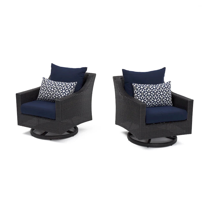 Fauteuils de jardin pivotants Deco Sunbrella, lot de 2 - 30 po L x 33 po P x 32 po H