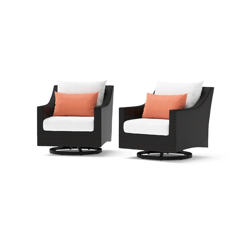 Fauteuils de jardin pivotants Deco Sunbrella, lot de 2 - 30 po L x 33 po P x 32 po H