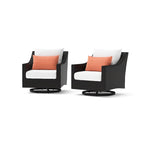 Fauteuils de jardin pivotants Deco Sunbrella, lot de 2 - 30 po L x 33 po P x 32 po H