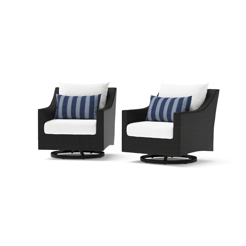 Fauteuils de jardin pivotants Deco Sunbrella, lot de 2 - 30 po L x 33 po P x 32 po H