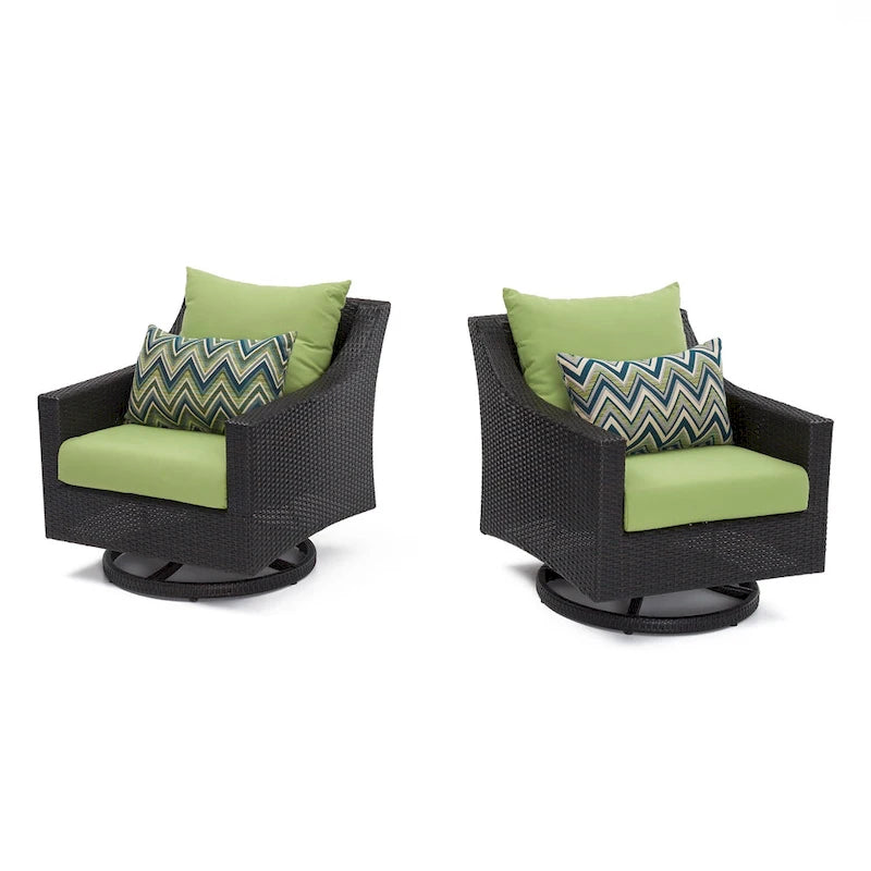 Fauteuils de jardin pivotants Deco Sunbrella, lot de 2 - 30 po L x 33 po P x 32 po H