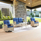 Fauteuil de jardin pivotant Pocassy avec table