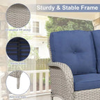Fauteuil de jardin pivotant Pocassy avec table