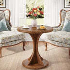 Petite table d'appoint, table d'appoint ronde en bois pour salon ou chambre à coucher