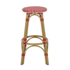 Lot de deux tabourets de bar circulaires