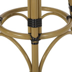 Lot de deux tabourets de bar circulaires