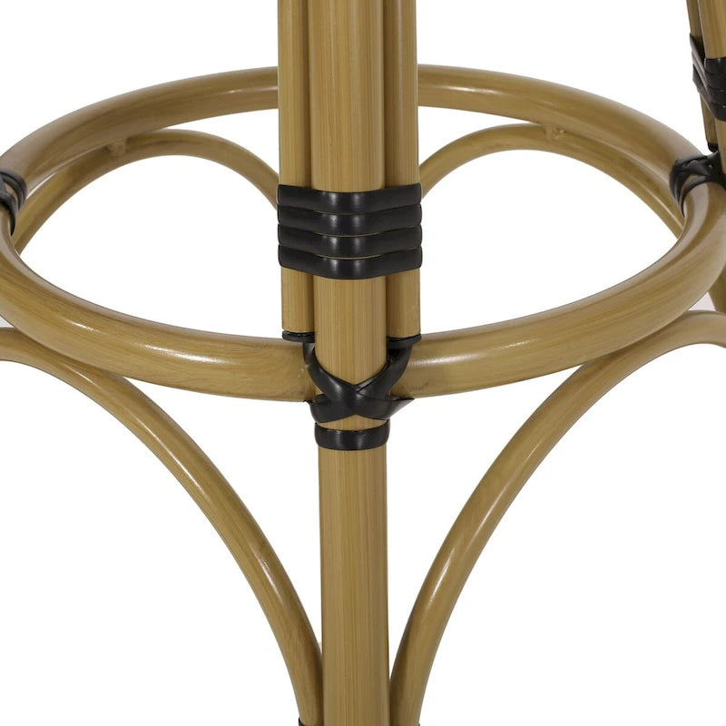 Lot de deux tabourets de bar circulaires