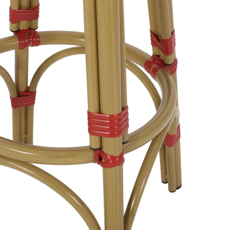 Lot de deux tabourets de bar circulaires