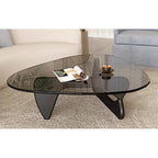 Table basse Drossett en verre fumé
