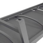 Chaise longue d'extérieur avec dossier inclinable en aluminium réglable