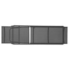 Chaise longue d'extérieur avec dossier inclinable en aluminium réglable