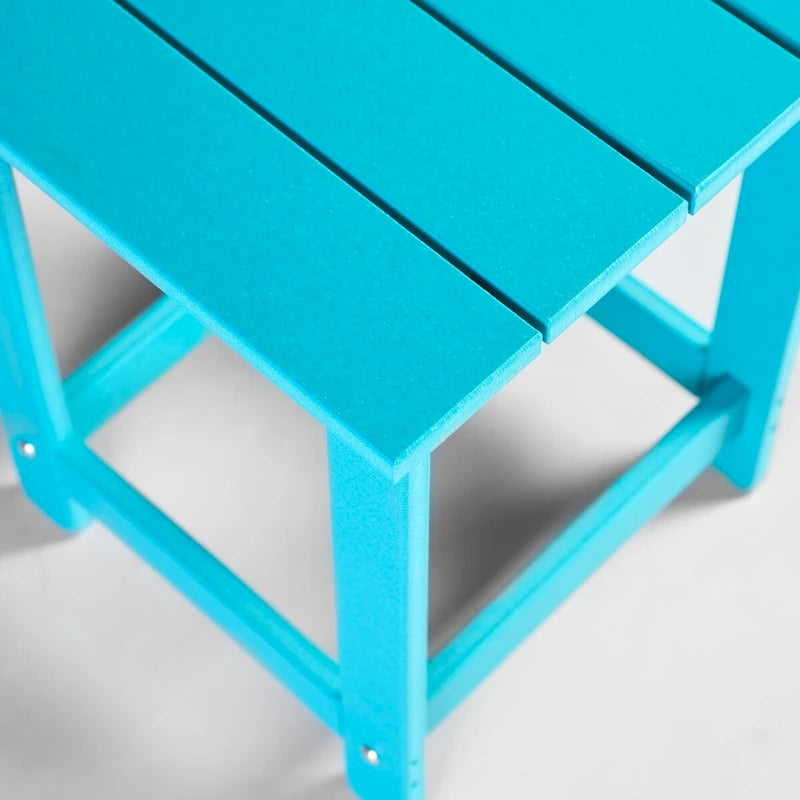 Table d'appoint de patio carrée d'extérieur Hampton en poly-bois toutes saisons