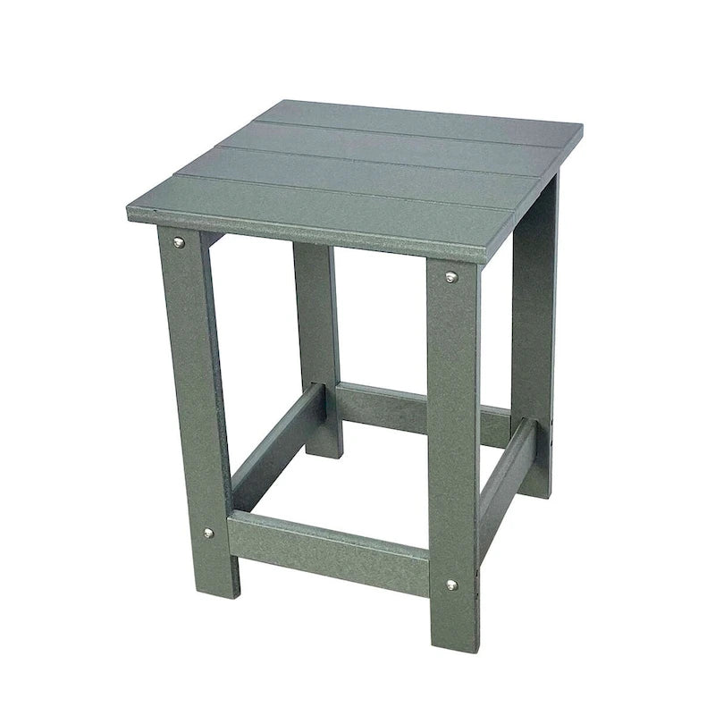 Table d'appoint de patio carrée d'extérieur Hampton en poly-bois toutes saisons