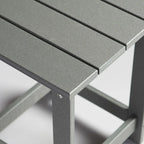 Table d'appoint de patio carrée d'extérieur Hampton en poly-bois toutes saisons
