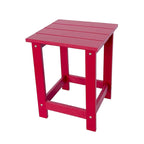 Table d'appoint de patio carrée d'extérieur Hampton en poly-bois toutes saisons