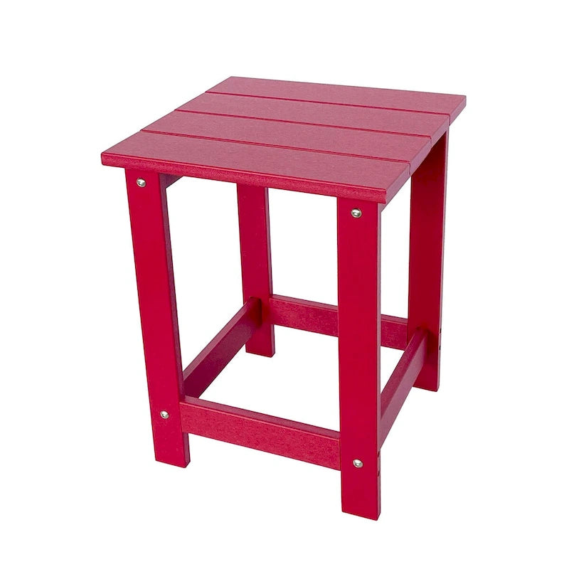Table d'appoint de patio carrée d'extérieur Hampton en poly-bois toutes saisons