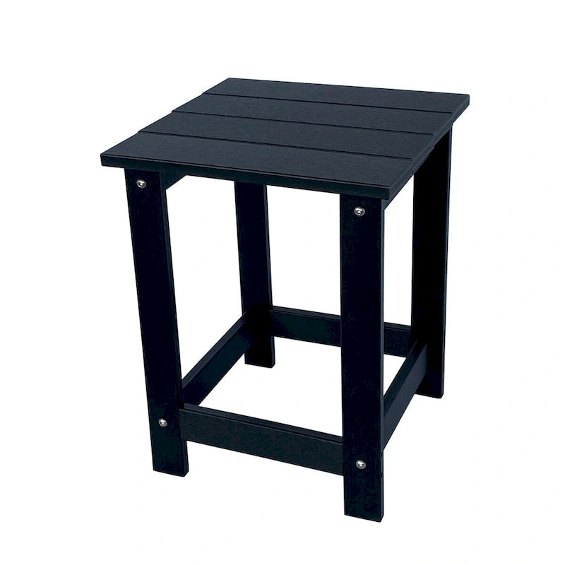 Table d'appoint de patio carrée d'extérieur Hampton en poly-bois toutes saisons