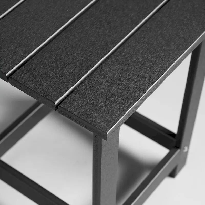 Table d'appoint de patio carrée d'extérieur Hampton en poly-bois toutes saisons