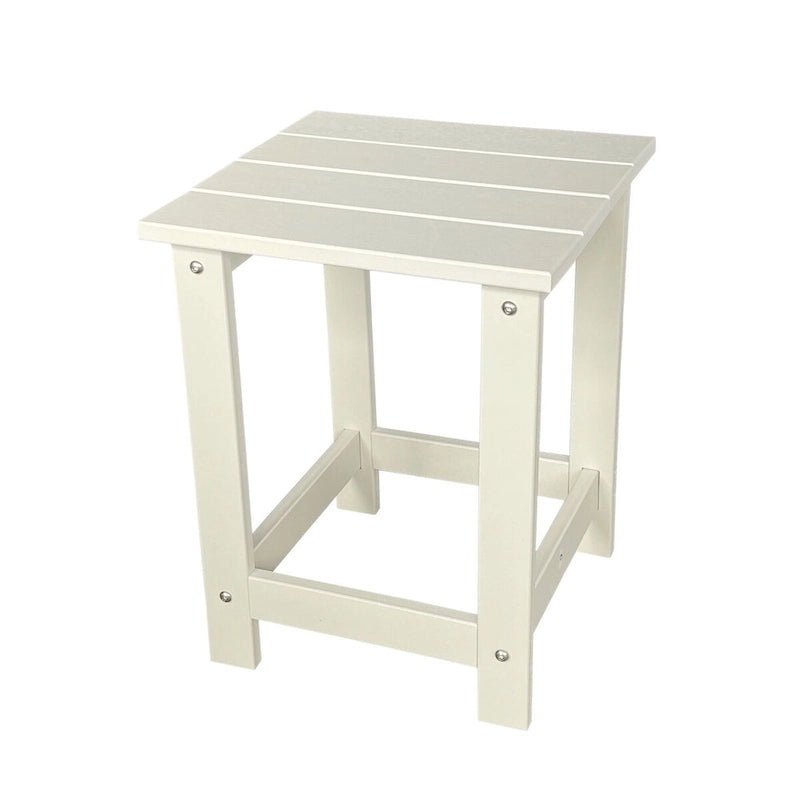 Table d'appoint de patio carrée d'extérieur Hampton en poly-bois toutes saisons