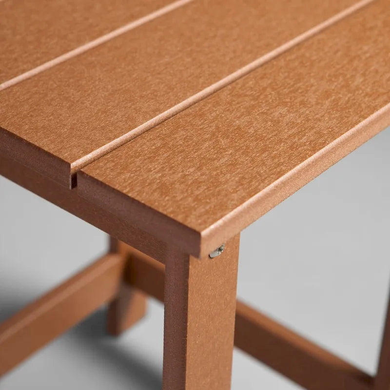 Table d'appoint de patio carrée d'extérieur Hampton en poly-bois toutes saisons
