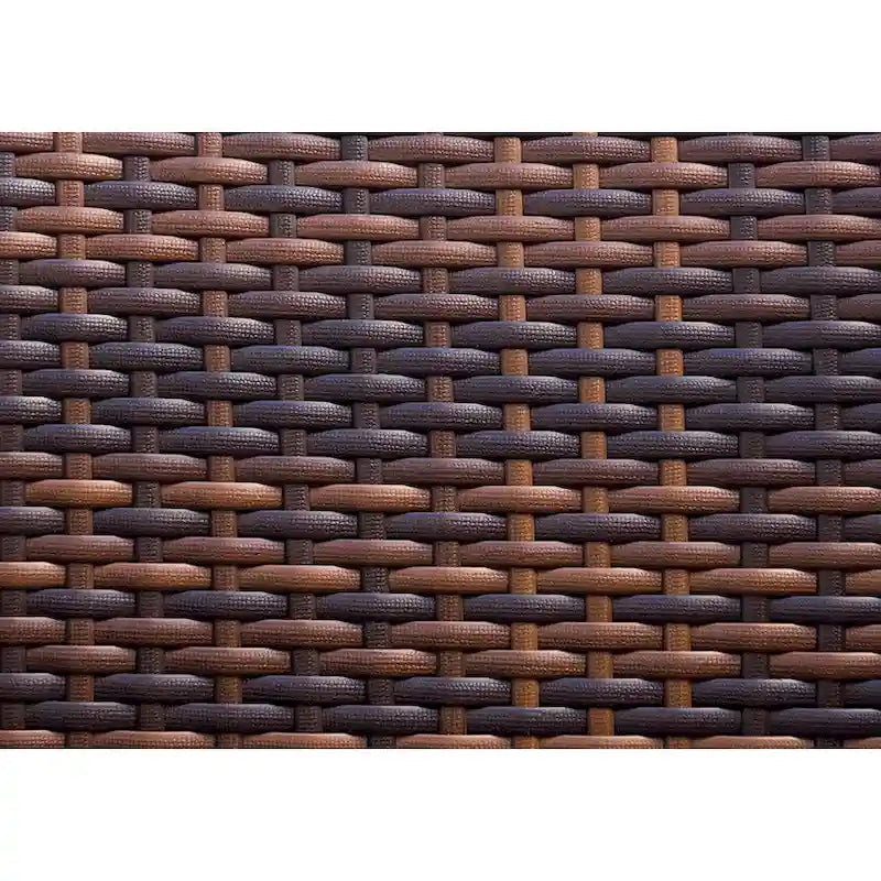 Ohana Outdoor Patio Ensemble de canapés en osier coussiné marron mélangé 9 pièces - Aucun assemblage requis