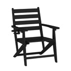 Chaise de salle à manger commerciale Adirondack tout temps avec porte-gobelet pliant