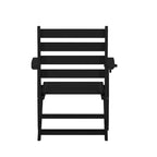 Chaise de salle à manger commerciale Adirondack tout temps avec porte-gobelet pliant