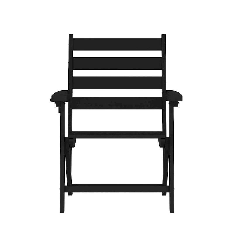 Chaise de salle à manger commerciale Adirondack tout temps avec porte-gobelet pliant