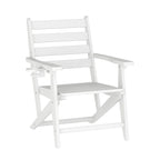 Chaise de salle à manger commerciale Adirondack tout temps avec porte-gobelet pliant