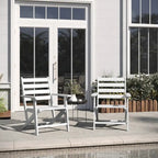 Chaise de salle à manger commerciale Adirondack tout temps avec porte-gobelet pliant