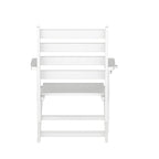 Chaise de salle à manger commerciale Adirondack tout temps avec porte-gobelet pliant