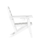 Chaise de salle à manger commerciale Adirondack tout temps avec porte-gobelet pliant