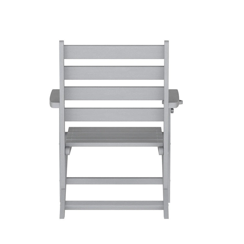 Chaise de salle à manger commerciale Adirondack tout temps avec porte-gobelet pliant