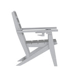 Chaise de salle à manger commerciale Adirondack tout temps avec porte-gobelet pliant