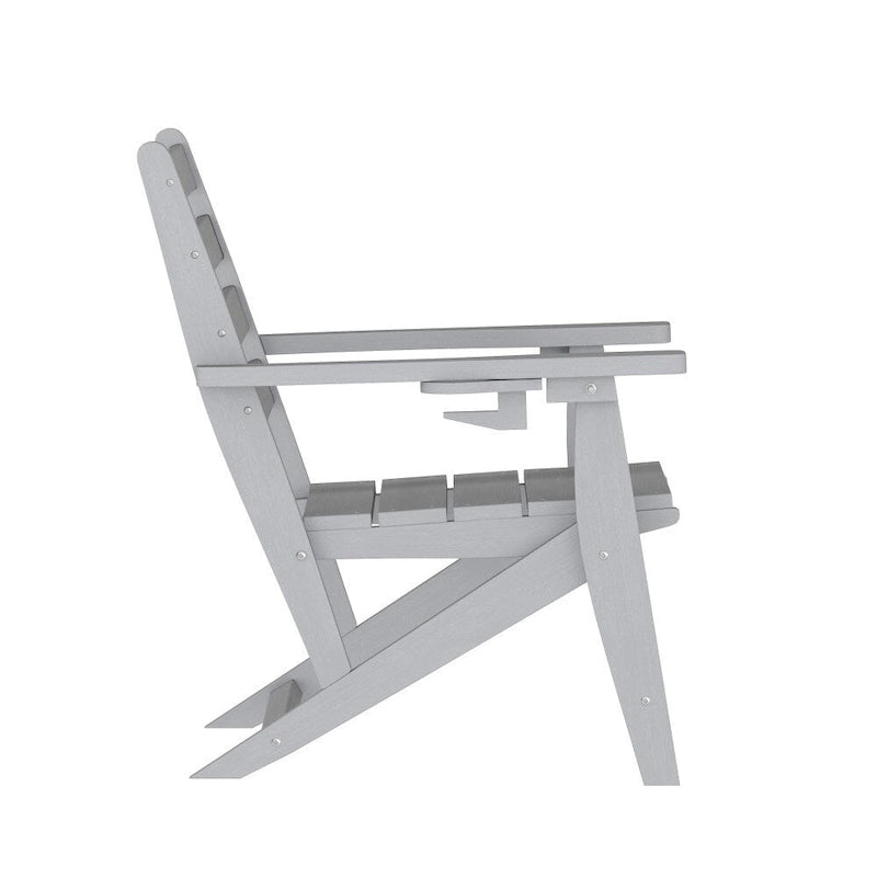 Chaise de salle à manger commerciale Adirondack tout temps avec porte-gobelet pliant