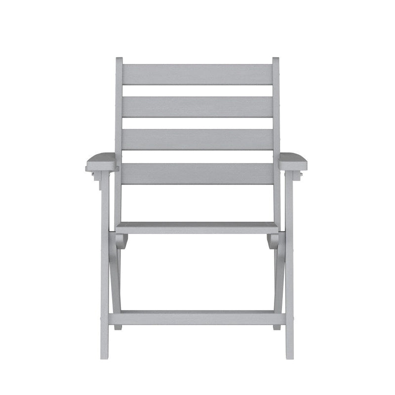 Chaise de salle à manger commerciale Adirondack tout temps avec porte-gobelet pliant