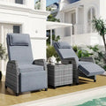 Ensemble deux places en rotin U-Style pour l'extérieur